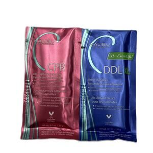 Malibu C  CPR Color Pigment Remover &  DDL Direct Dye Lifter 0.7 oz Duo